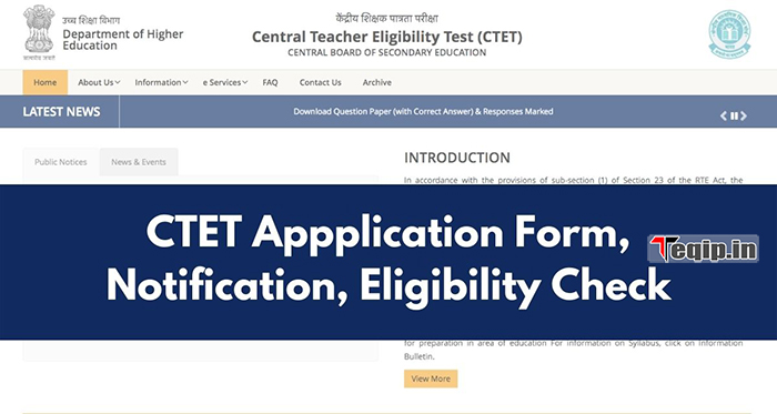 CTET-Application-Form-Notification-Eligibility