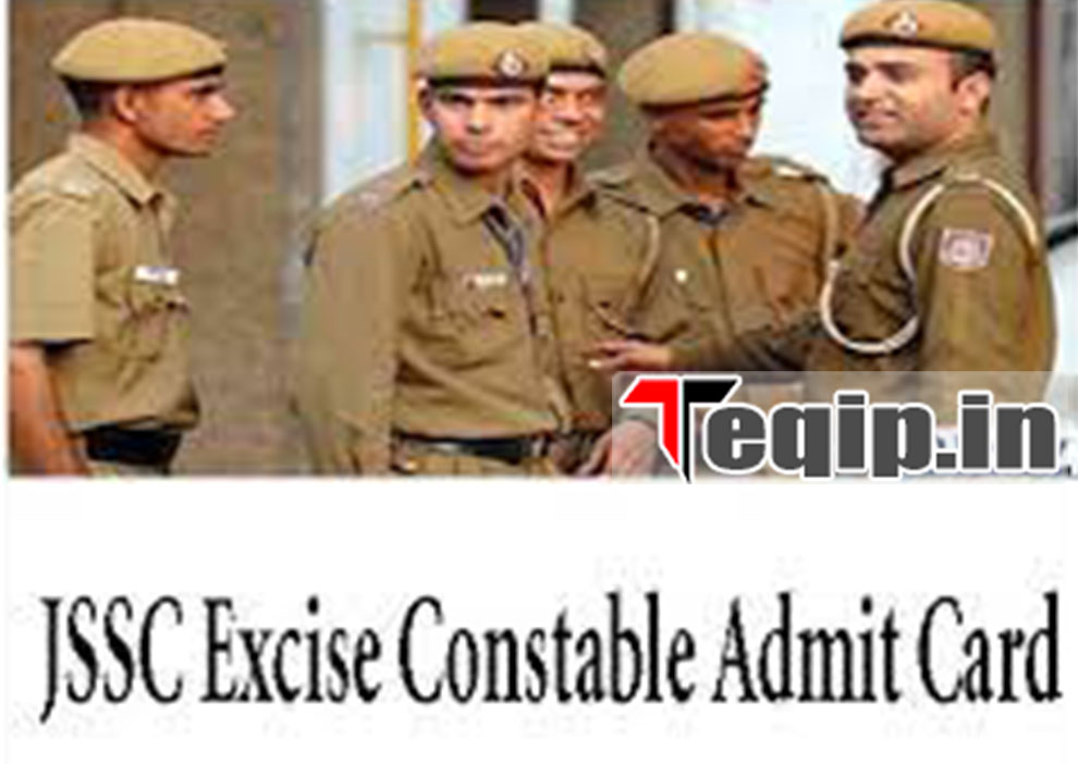 Jharkhand Excise Constable Admit Card