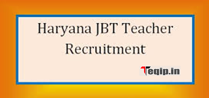 Haryana JBT Teacher Recruitment 