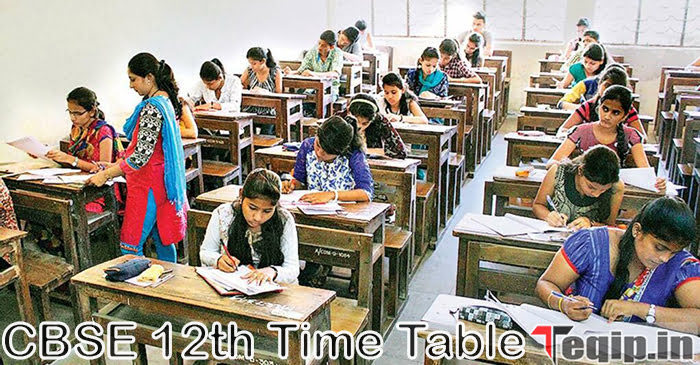 CBSE 12th Time Table 