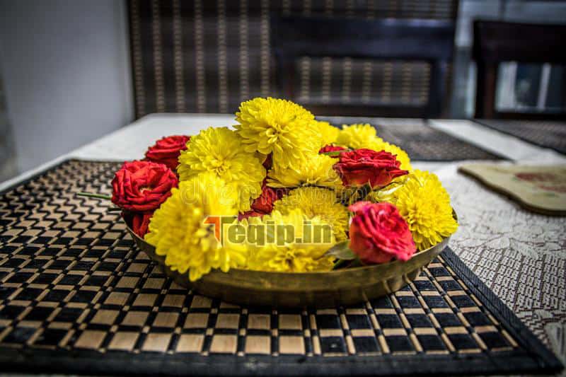Flower Pooja Thali