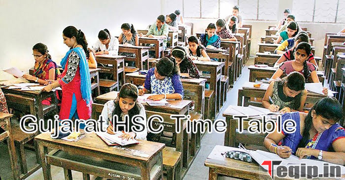 Gujarat HSC Time Table 
