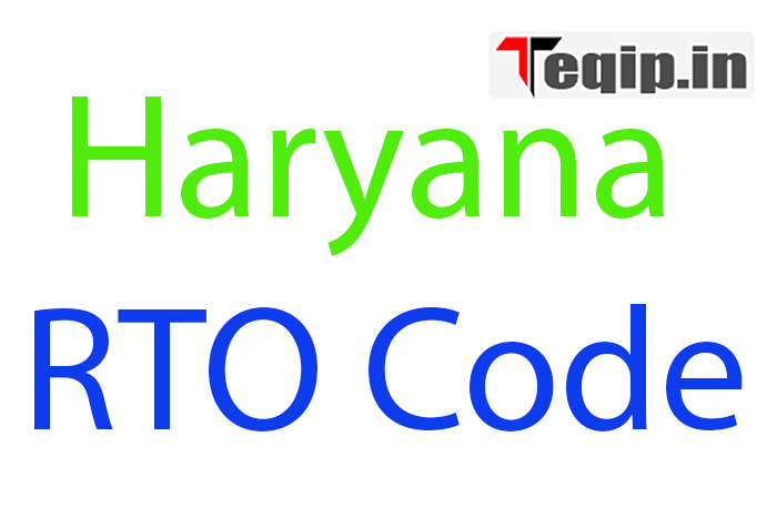 Haryana RTO Code