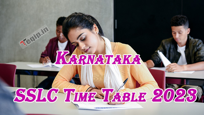 Karnataka SSLC Time Table 2023