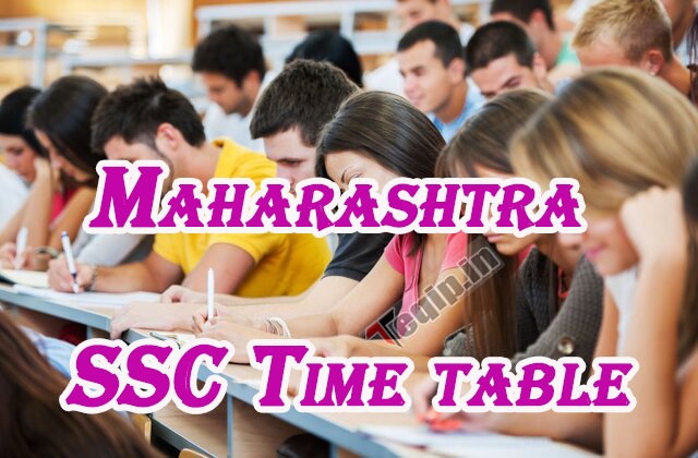 Maharashtra SSC Time table