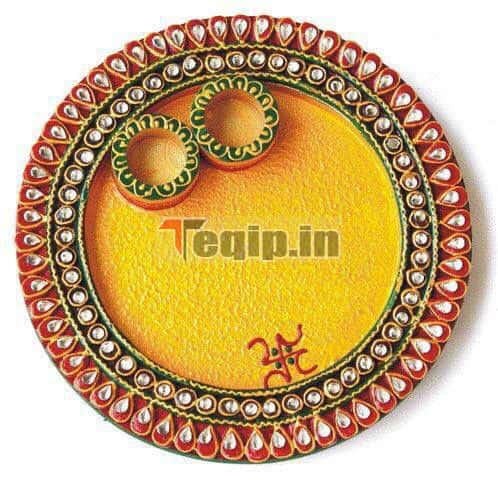 Simple Thali Decoration