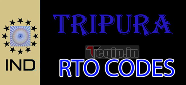 Tripura RTO Codes
