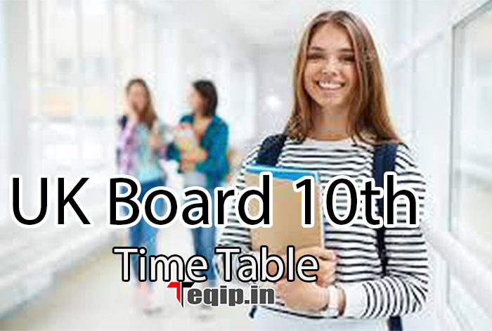 UK Board 10th Time Table