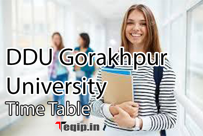 DDU Gorakhpur University Time Table