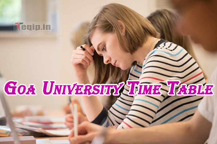 Goa University Time Table