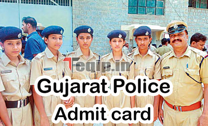 Gujarat Police Admit card 
