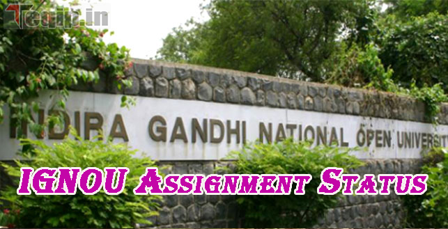 IGNOU Assignment Status