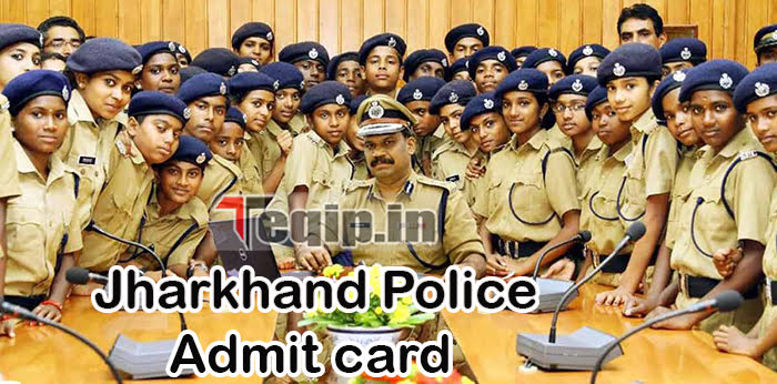 Jharkhand Police Admit card