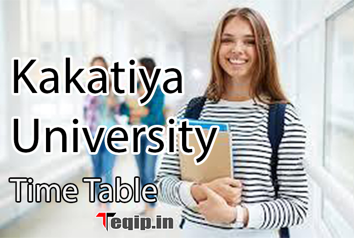 Kakatiya University Time Table