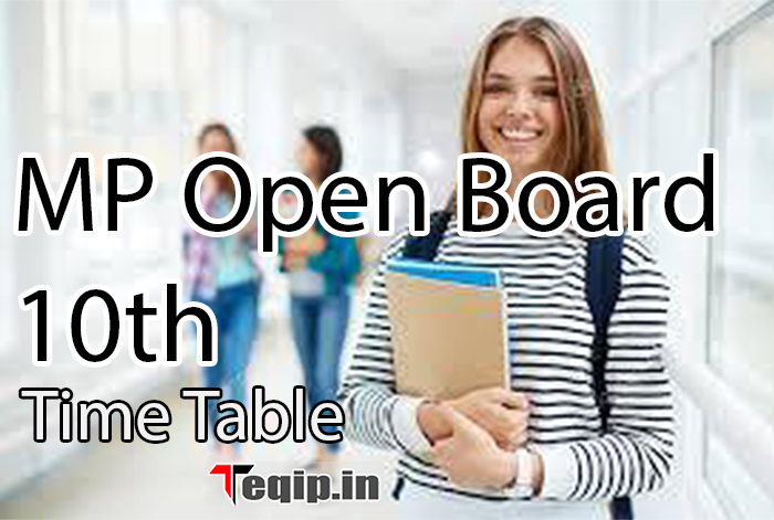 MP Open Board 10th Time Table
