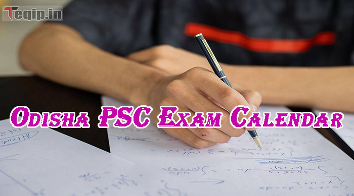 Odisha PSC Exam Calendar