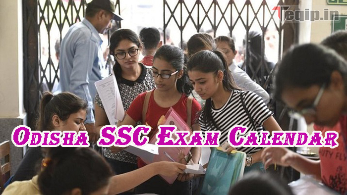 Odisha SSC Exam Calendar