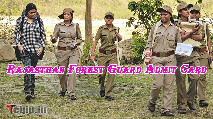 Rajasthan Forest Guard Admit Card