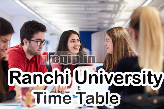 Ranchi University Time Table 