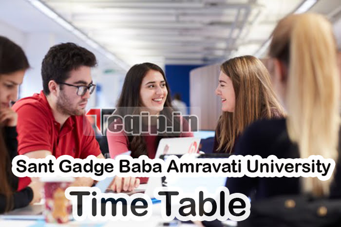 SGBAU Time Table 