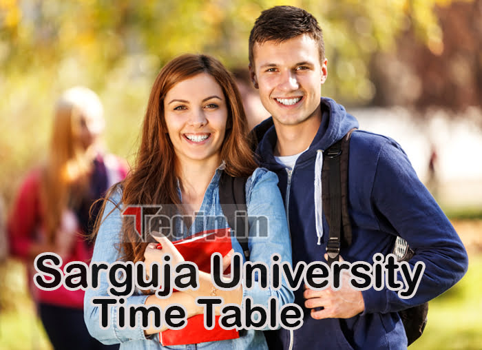 Sarguja University Time Table 