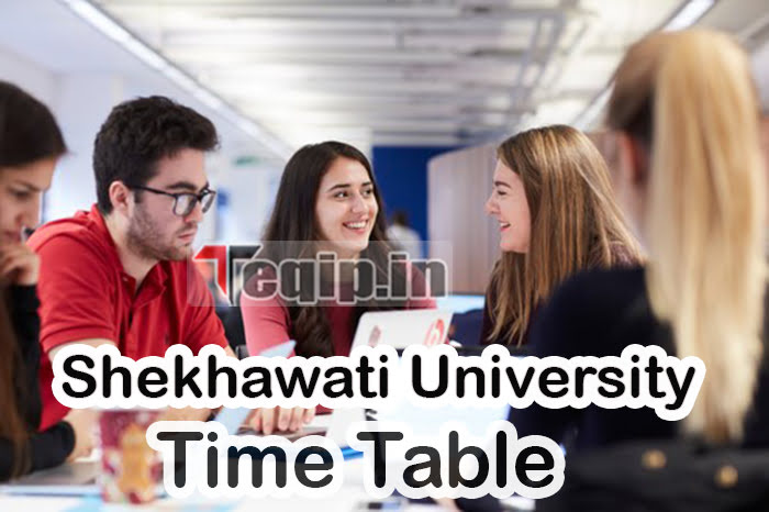 Shekhawati University Time Table