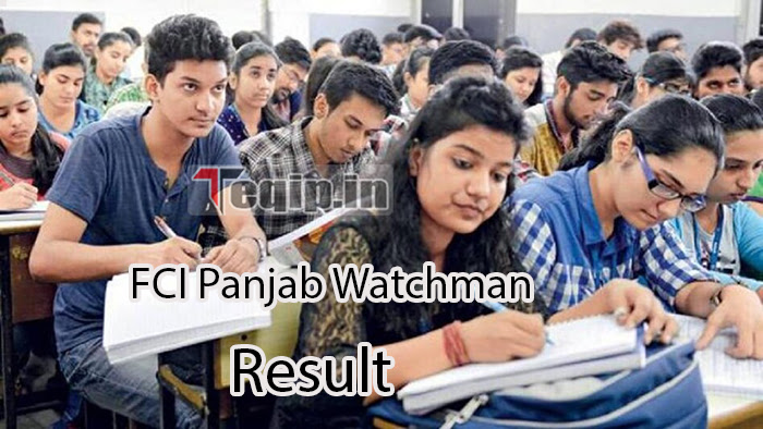 FCI Panjab Watchman Result