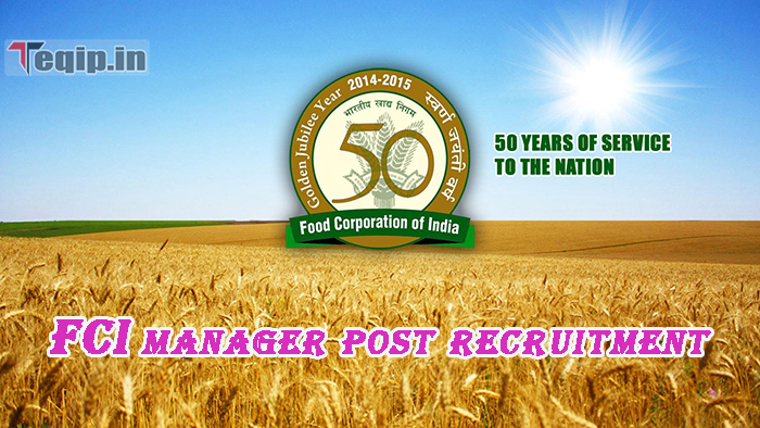 FCI manager post recruitment