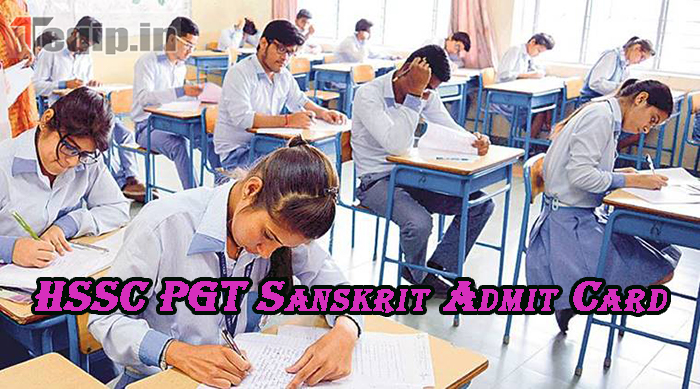 HSSC PGT Sanskrit Admit Card
