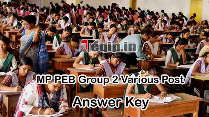 MP PEB Group 2 Various Post Answer Key 