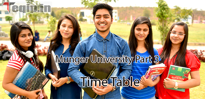 Munger University Part 3 Exam Date