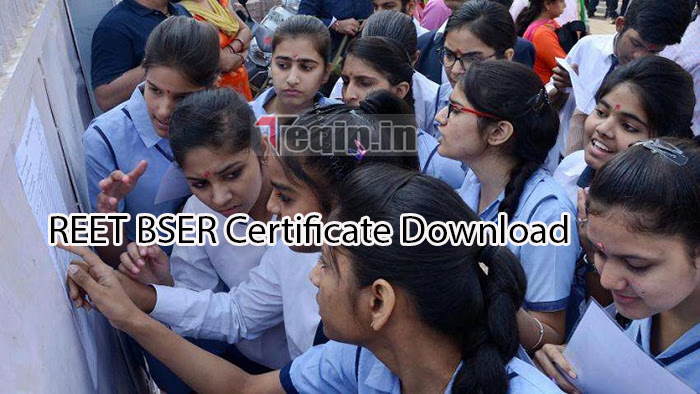 REET BSER Certificate Download