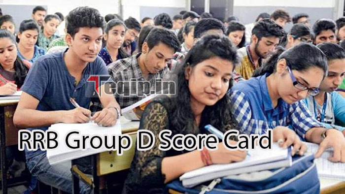 RRB Group D Score Card 