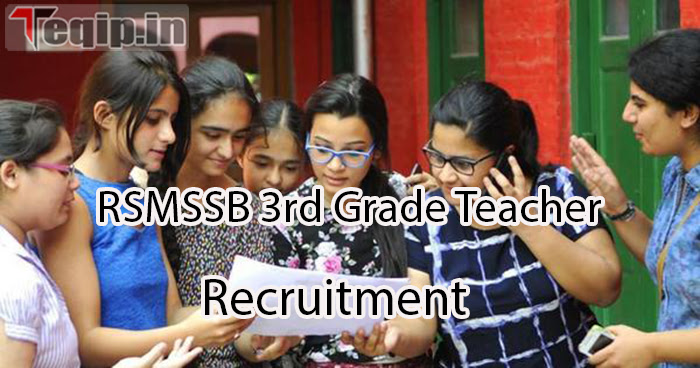 RSMSSB 3rd Grade Teacher Recruitment 