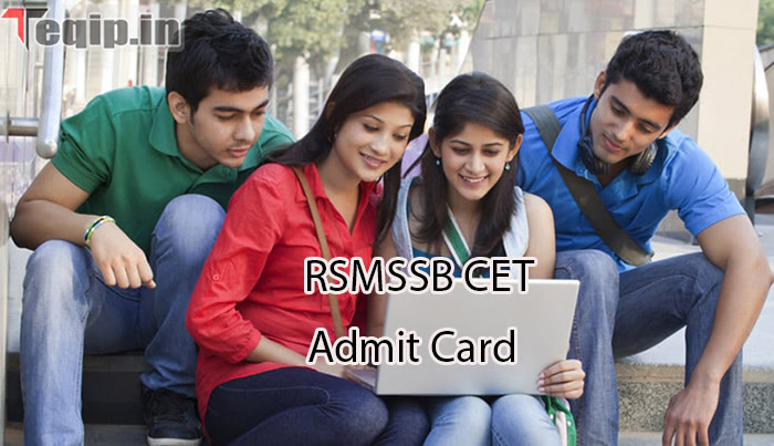 RSMSSB CET Admit Card
