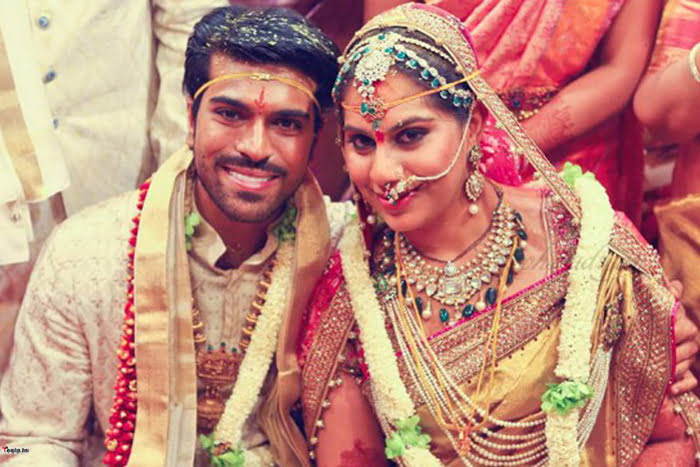 Ram Charan with his wife Upasana Kamineni