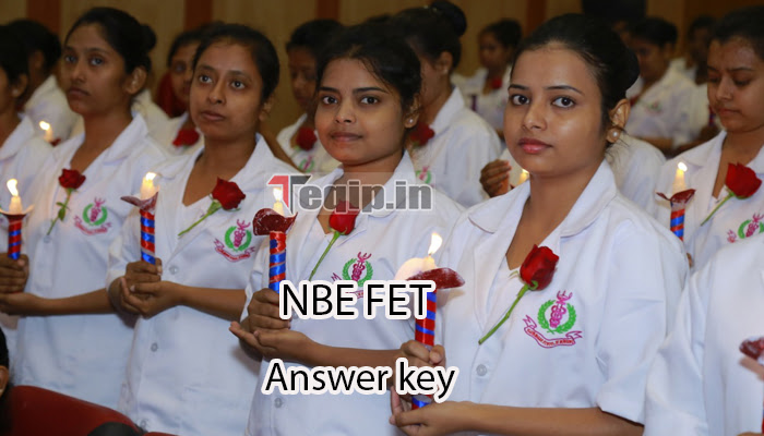 NBE FET Answer key