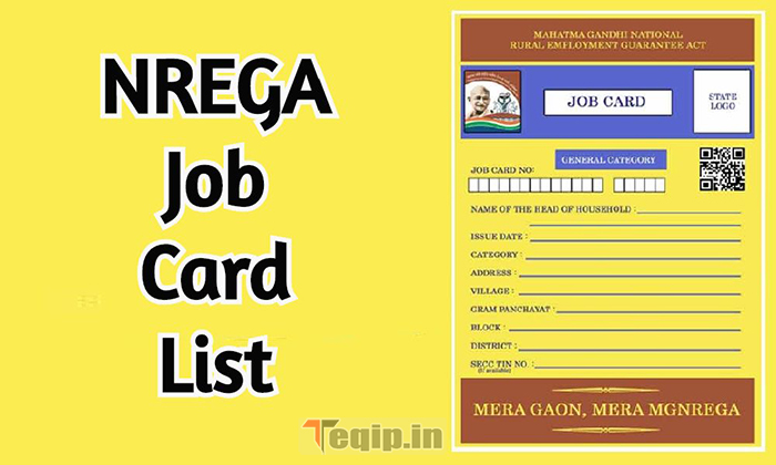 Nrega Job Card New List 2023