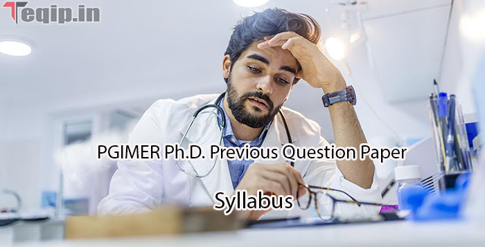 PGIMER Ph.D. Previous Question Paper 