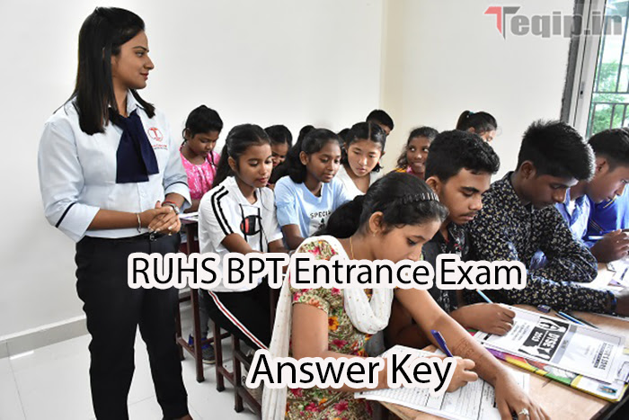 RUHS BPT Entrance Exam Answer Key 2023
