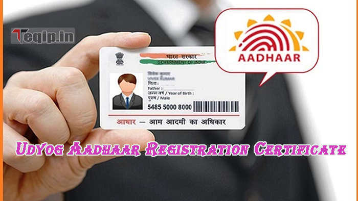 Udyog Aadhaar Registration Certificate