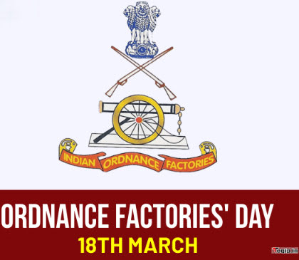 18 March - Ordnance Factories Day (India)