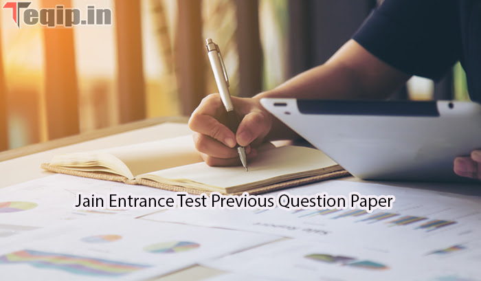 Jain Entrance Test Previous Question Paper