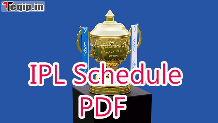 IPL Schedule PDF 2023