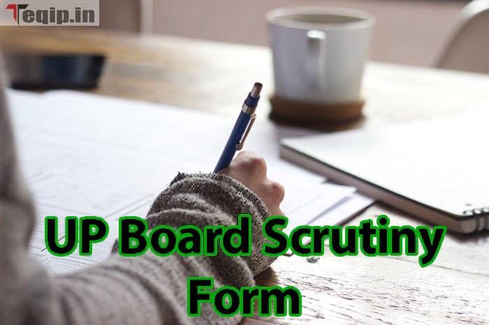 UP Board Scrutiny Form