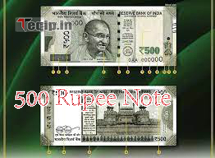 500 Rupee Note