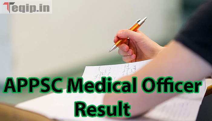 APPSC Medical Officer Result 