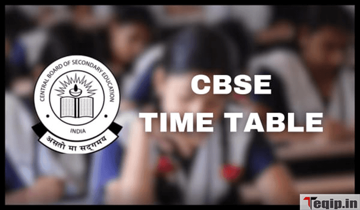 CBSE Time Table