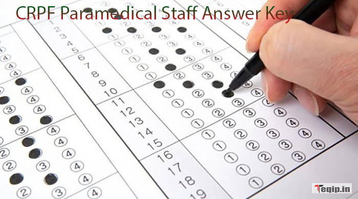 CRPF Paramedical Staff Answer Key