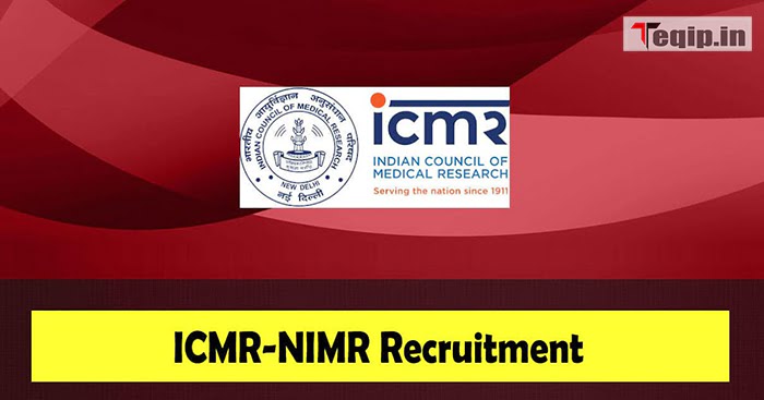 ICMR NIMR Jobs Notification
